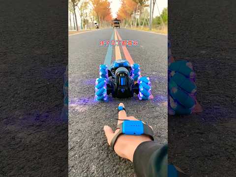 Toyshine RC Stunt Car, 4WD 2.4GHz RemoteControl Gesture Sensor Toy, Double Sided Rot πͺ© #shorts