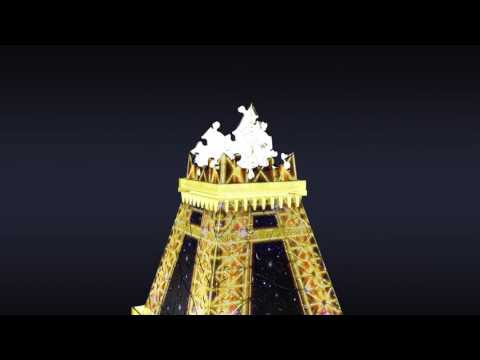Smyths Toys - Ravensburger 3D Eiffel Tower Puzzle with Lights